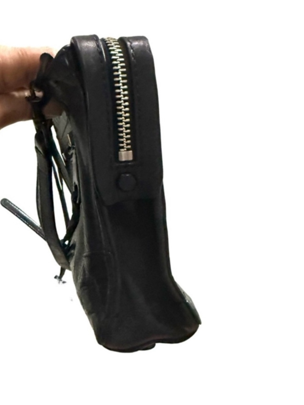 Rebecca Minkoff Convertible Crossbody Bag Leather Purse Black - Picture 8 of 13